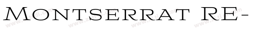 Montserrat RE字体转换